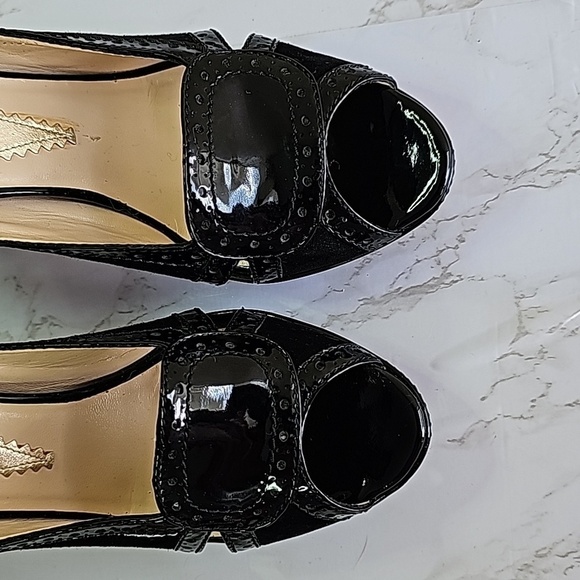 EMPORIO Armani Vero Cuoio Open Toe Heels - Picture 3 of 9